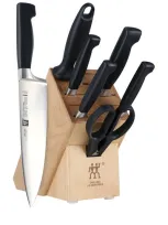 Zwilling J.a. Henckels Four Star 8-piece Knife Block Set In Stainless Steel