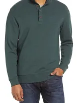 The Normal Brand Puremeso Mock Neck Top In Green Gables