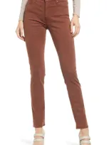 Ag 'the Prima' Cigarette Leg Skinny Jeans In Dark Walnut