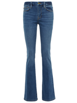 Frame Le Mini Boot Mid-rise Jeans In Poe