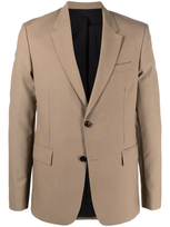 Ami Alexandre Mattiussi Patch-pocket Single-breasted Blazer In Neutrals