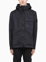 Stone Island Lightweight Hooded Jacket In Blue