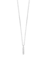 Bony Levy Icon Diamond Initial Pendant Necklace In 18k White Gold - I