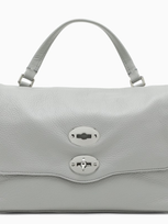 Zanellato Pearl Grey Small Postina Handbag In White