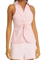 Cinq À Sept Mckenna Sleeveless Blouse In Pink Quartz