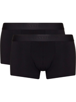 Sunspel Logo Cotton Boxer Briefs Set In Black