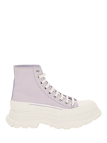 Alexander Mcqueen Stivaletti Tread Slick In Violet