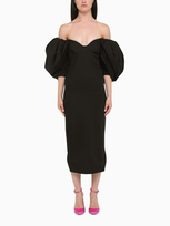 Anouki Black Balloon Sleeve Midi Dress