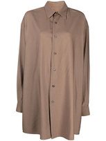 Ami Alexandre Mattiussi Drop-shoulder Shirtdress In Neutrals