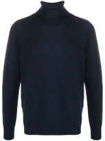 Drumohr Turtle-neck Sweater In Navy Blue