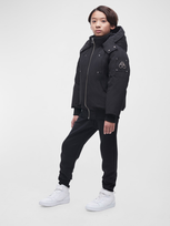 Moose Knuckles Kid's Bomber Jacket In Black