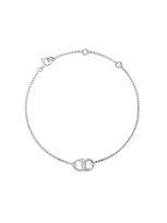 Tory Burch Embrace Ambition Chain Bracelet In Silver