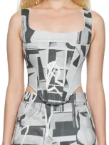 Miaou Gray Cambell Tank Top In Stone Grey