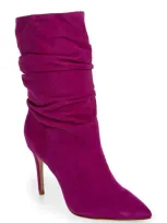 Schutz Ashlee Slouch Pointed Toe Boot In Bright Violet