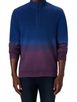 Bugatchi Comfort Tie Dye Cotton Hoodie In Plum