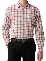 Rodd & Gunn Boltons Original Fit Check Button-up Shirt In Crimson