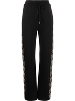 Missoni Zigzag-stripe Cotton Trousers In Black