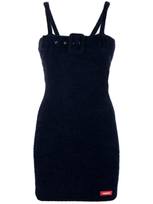 Coperni Belt Strap Knitted Minidress In Blue