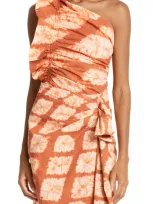 Ulla Johnson Senta One-shoulder Ruffle Top In Sequoia