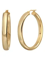 Bony Levy 14k Gold Smooth Hoop Earrings In 14k Yellow Gold