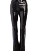 Courrèges Black Vinyl Trousers