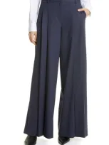 Twp Women's New Didi Ultra Wide-leg Pleated Pants In Midnight