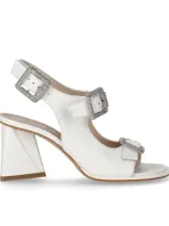 Strategia Nature White Heeled Sandal