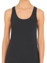 Natori Bliss Cotton Tank In Ash Navy