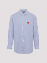 Comme Des Garçons Play Shirt Comme Des Garcons Play Men Color Blue In Blue White