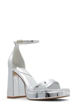 Aldo Montag Platform Sandal In Silver