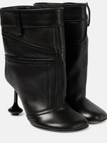 Loewe Toy Panta Stiletto Ankle Boots In Black