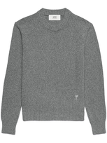 Ami Alexandre Mattiussi Cashmere-blend Crew-neck Jumper In Grey