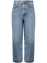 Agolde Dara Mid-rise Tapered Jeans In Blue