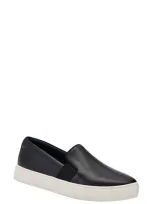 Birdies Swift Slip-on Sneaker In Black Leather/black