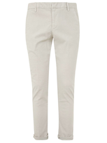 Dondup Velvet Gaubert Trouser In Beige