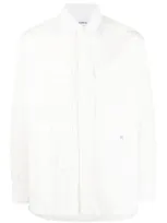 Etudes Studio Cotton Shirt With Long Sleeves And Pockets In Off White