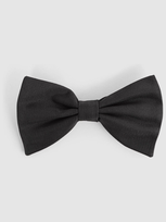 Reiss Black Grosgrain Silk Bow Tie