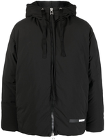 Oamc Logo-patch Padded Jacket In Black