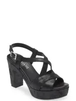 Cordani Tahlia Strappy Platform Sandal In Black Shimmer