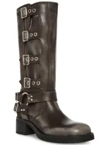 Steve Madden Brocks Buckle Boot In Black