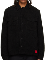 Hugo Black Oversized Shirt In Black 001