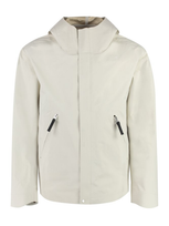 Stone Island Ivory Stellina Front Hooded Jacket For Men In White