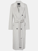 Joseph Clichy Wool-blend Coat In Grey