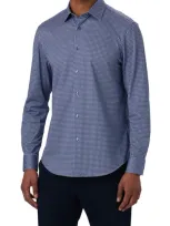 Bugatchi Men's James Abstract Button-front Shirt In Air Blue