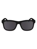 Lacoste Premium Heritage 55mm Rectangular Sunglasses In Black