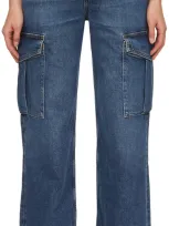 Agolde Minka Relaxed Flare Cargo Jeans In Path