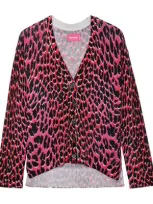 Zadig & Voltaire Mirka Leopard-print Cardigan In Red Multi