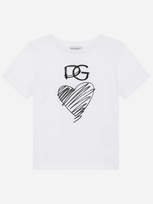 Dolce & Gabbana Jersey T-shirt With Dg Heart Print