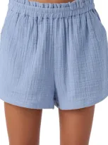 O'neill Kids' Carlita Cotton Gauze Shorts In Infinity