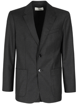 Ami Alexandre Mattiussi Two Buttons Jacket In Heather Grey